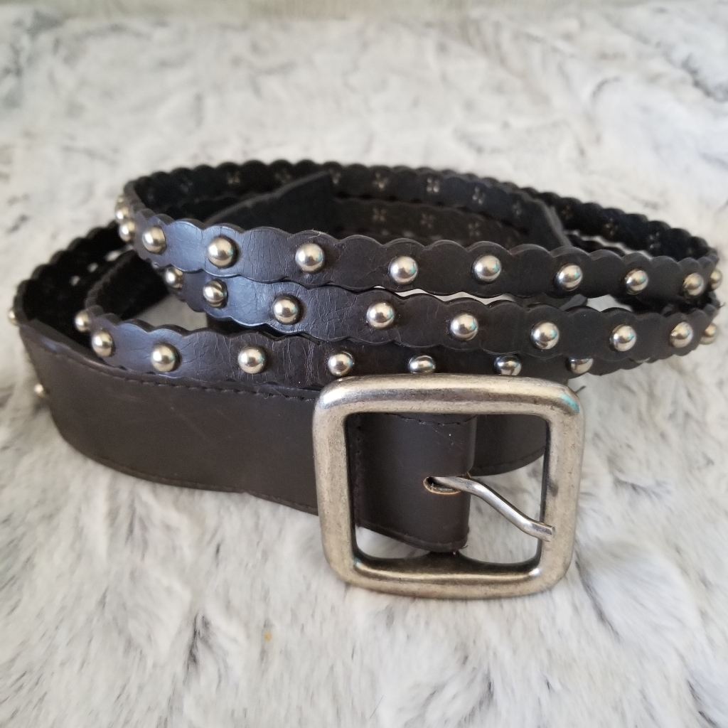 Vera Wang Faux Leather Studded Belt
